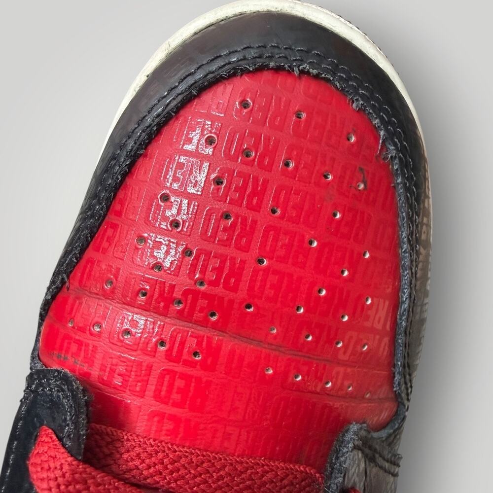 Nike Air Jordan 1 Mid SS "BRED TEXT" Bred DM9650-001 GS SIZE 7Y - Picture 9 of 13